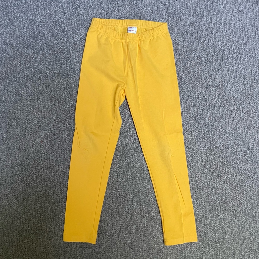 Hanna Andersson Girls Yellow Leggings